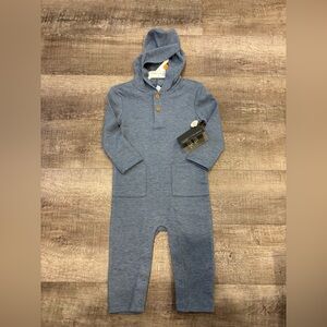 Modern Moments Blue Hooded Baby Onsie